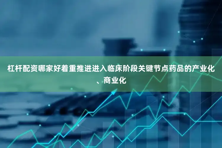 杠杆配资哪家好着重推进进入临床阶段关键节点药品的产业化、商业化